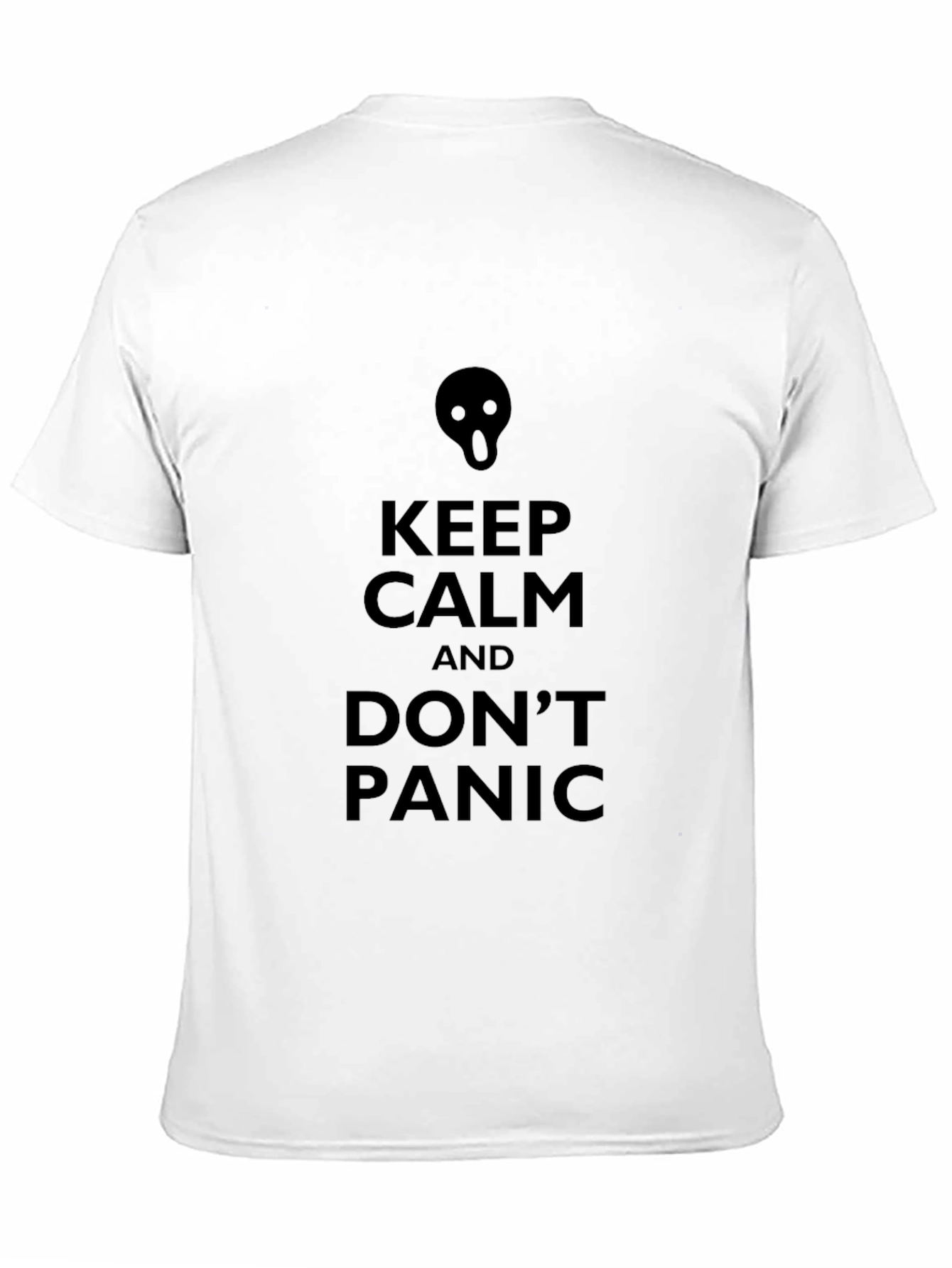 Keep Calm Dont Panic Black T-Shirt