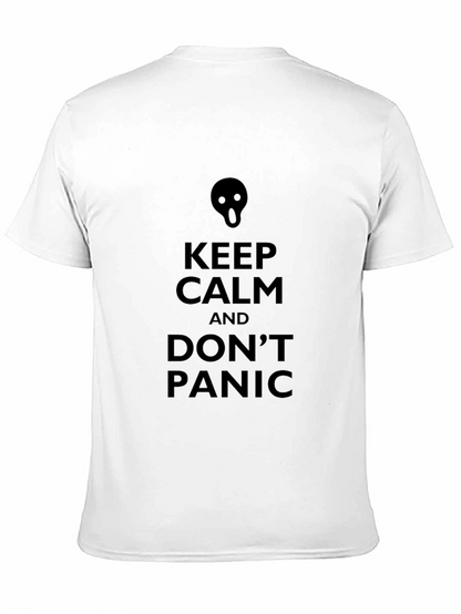Keep Calm Dont Panic Black T-Shirt