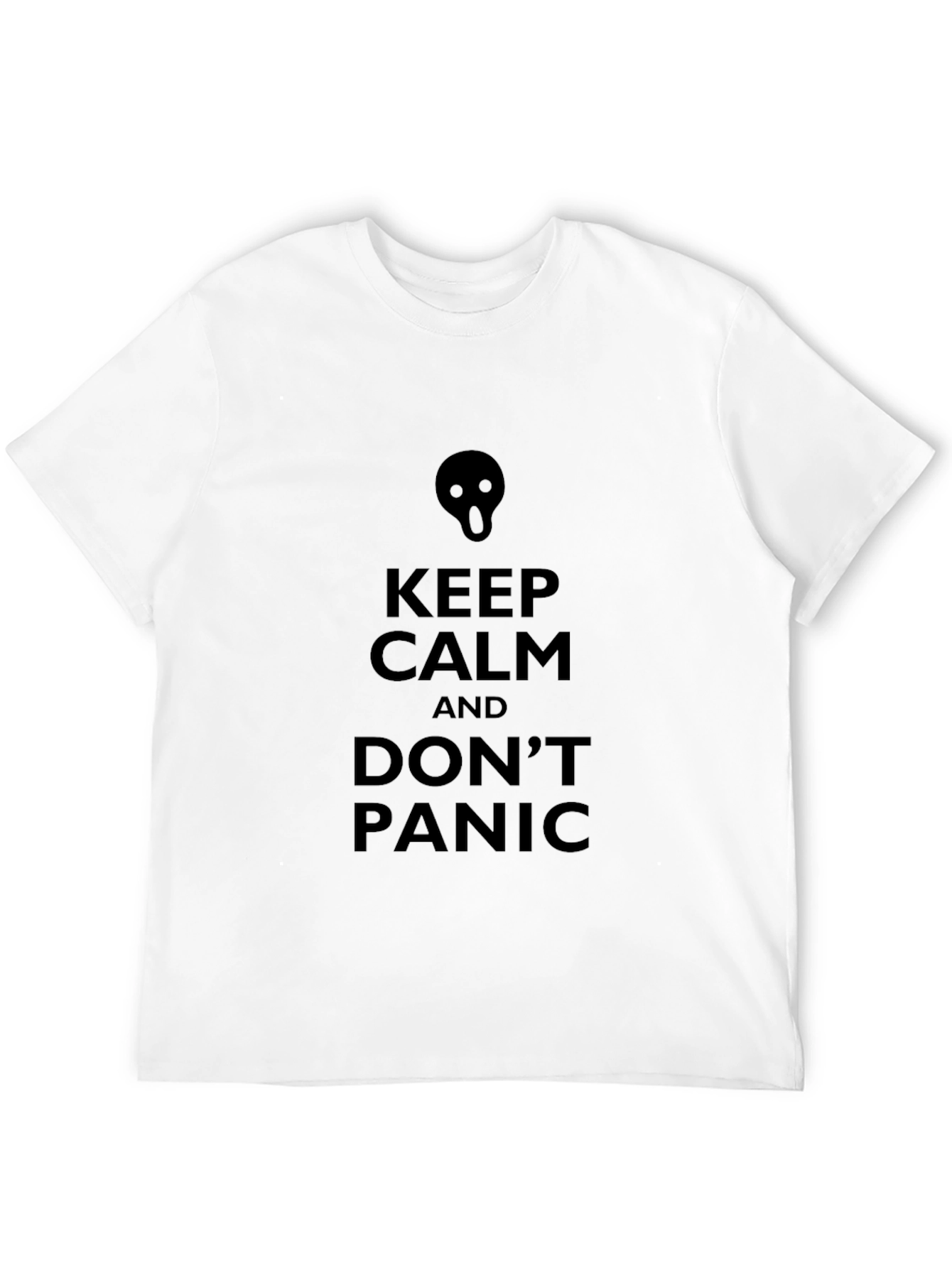 Keep Calm Dont Panic Black T-Shirt