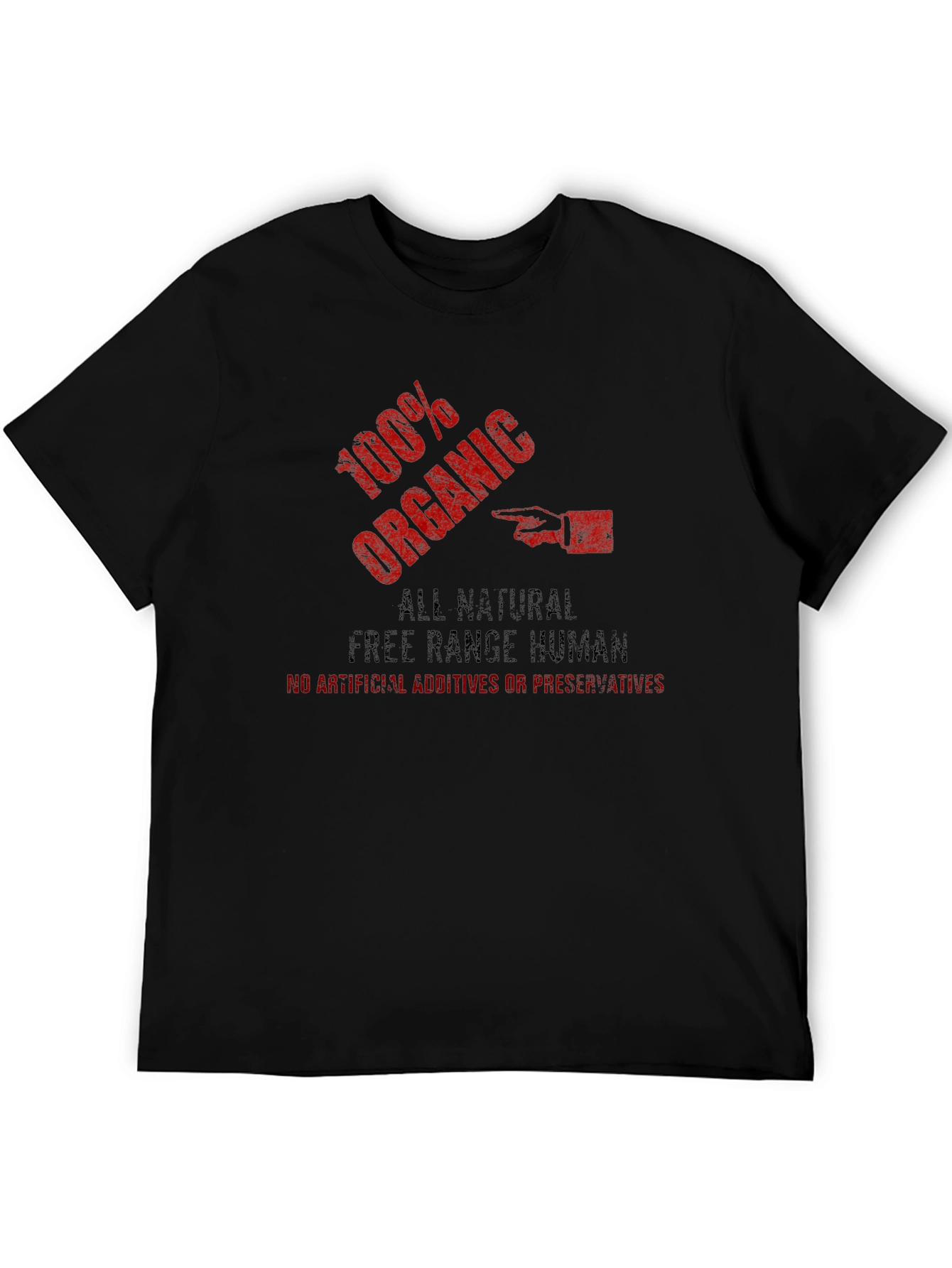 100% Organic Free Range Human Funny T-Shirt