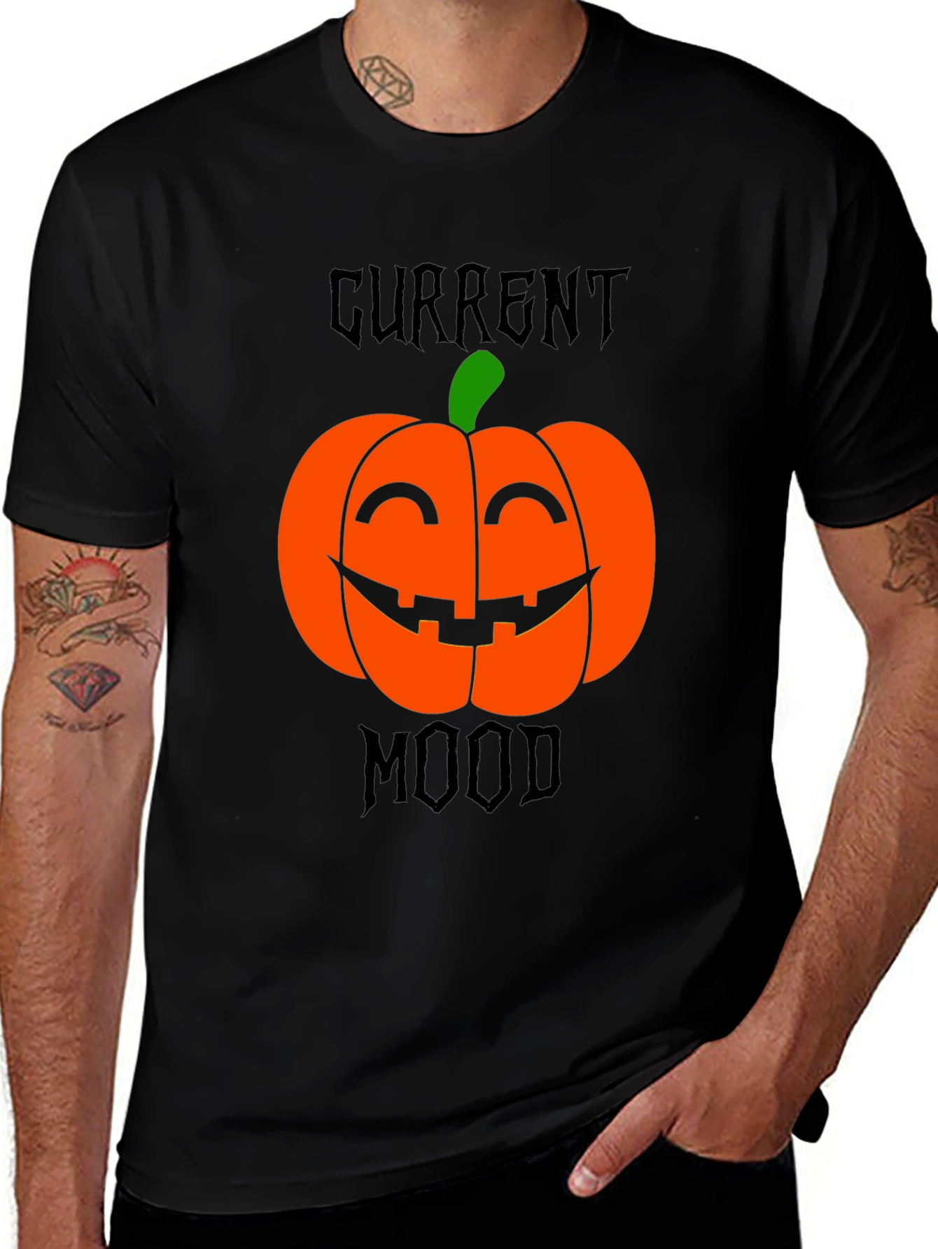 Current Mood Pumpkin Halloween T-Shirt