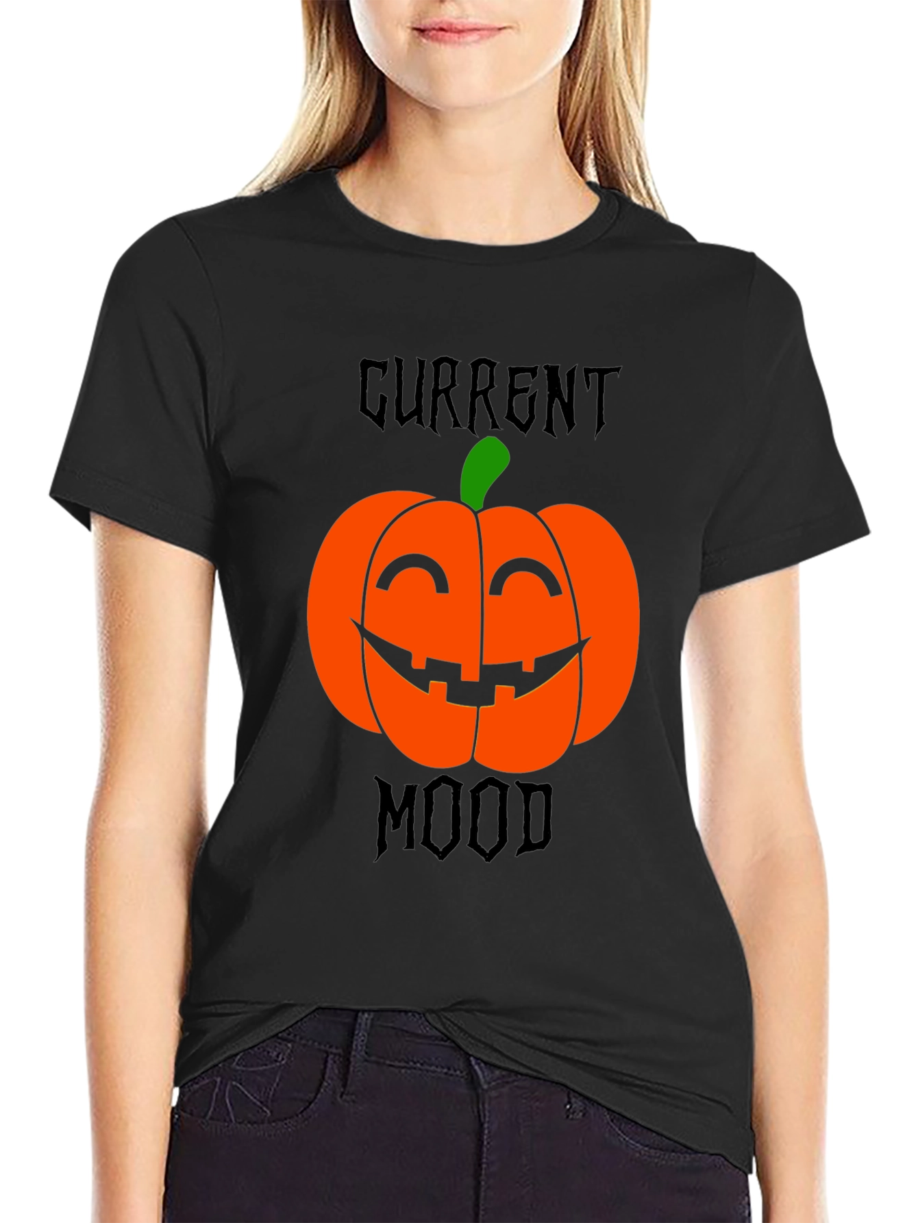 Current Mood Pumpkin Halloween T-Shirt
