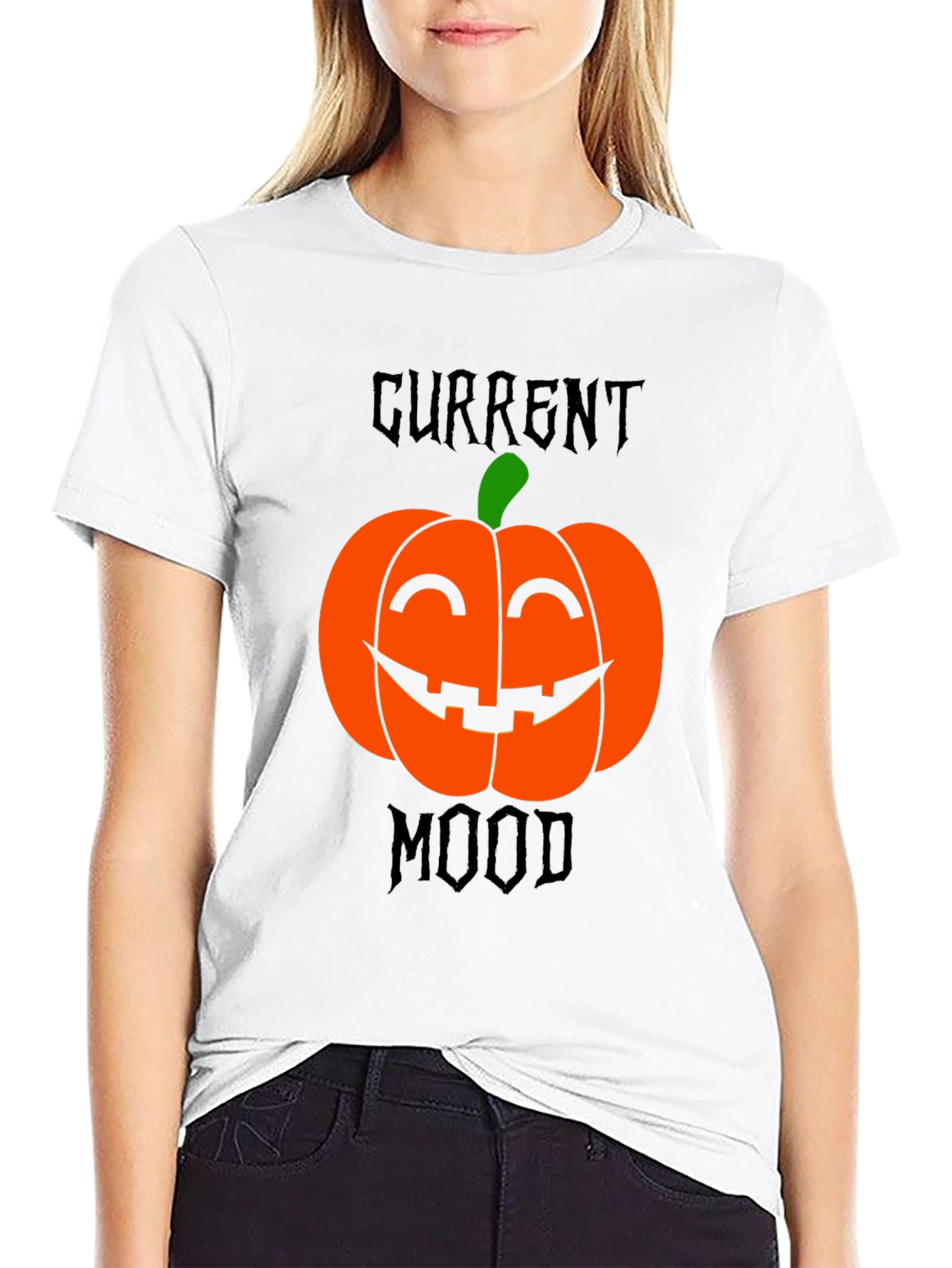 Current Mood Pumpkin Halloween T-Shirt