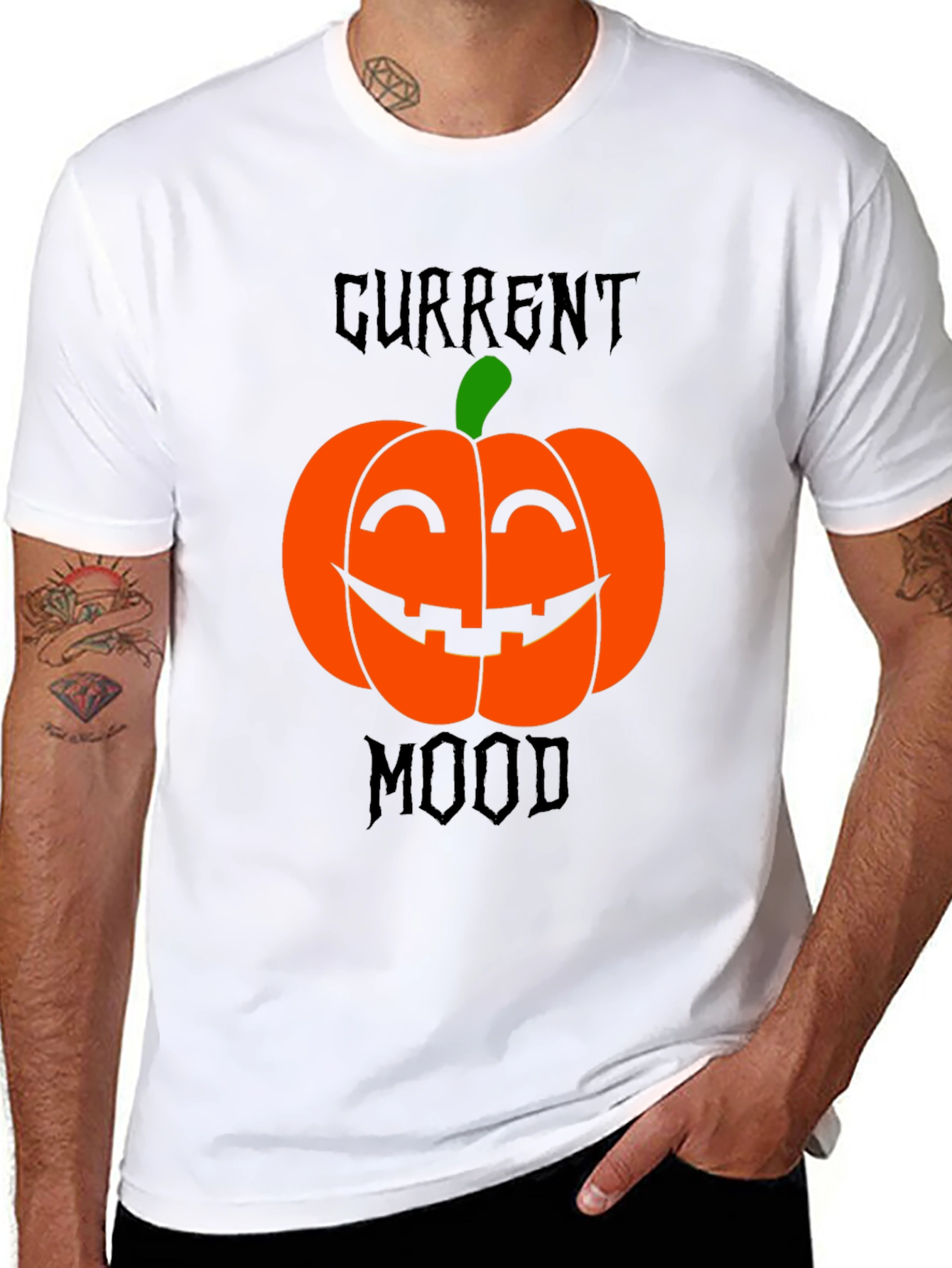 Current Mood Pumpkin Halloween T-Shirt