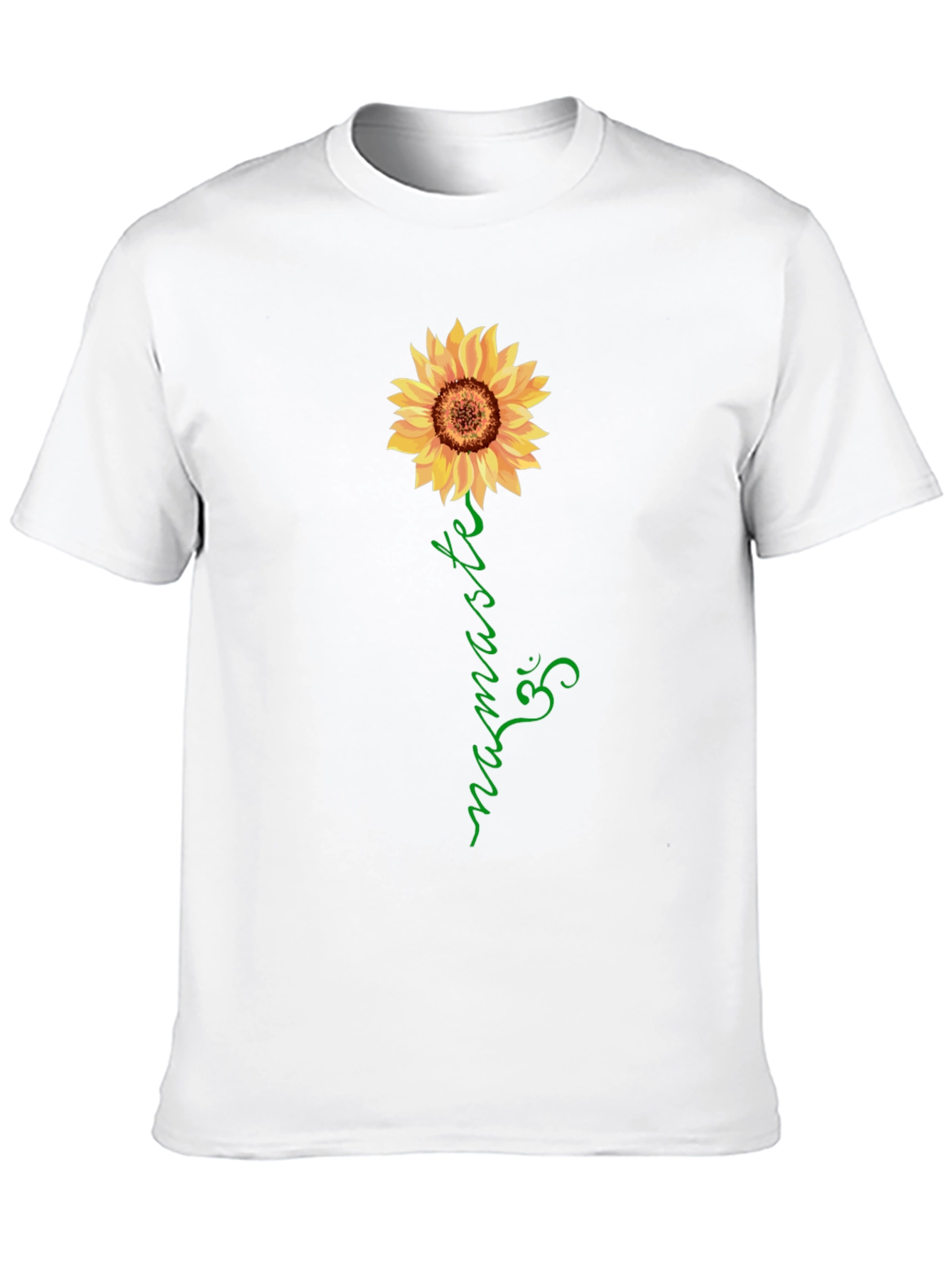 Sunflower Namaste Graphic Tee - Black
