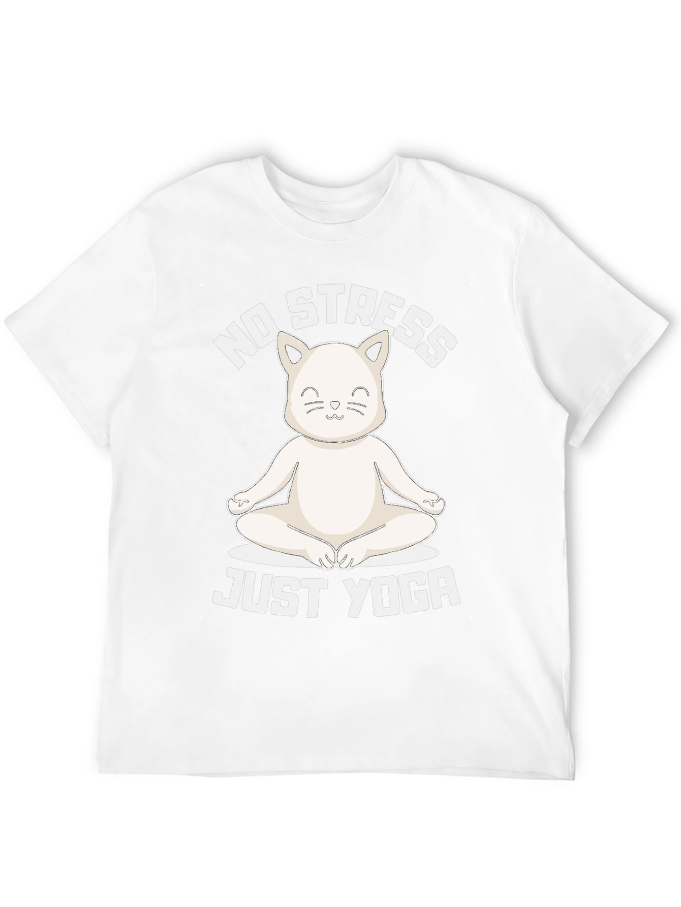 No Stress Just Yoga Cat T-Shirt