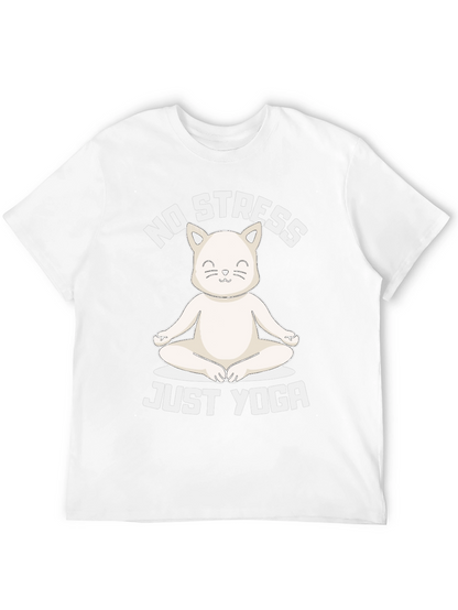 No Stress Just Yoga Cat T-Shirt