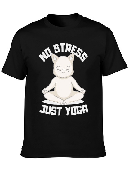 No Stress Just Yoga Cat T-Shirt