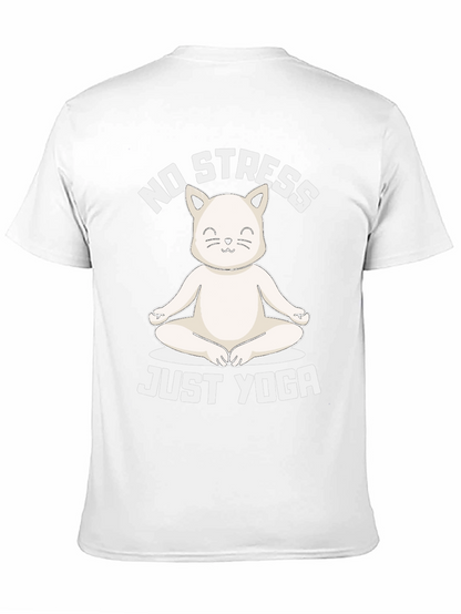 No Stress Just Yoga Cat T-Shirt