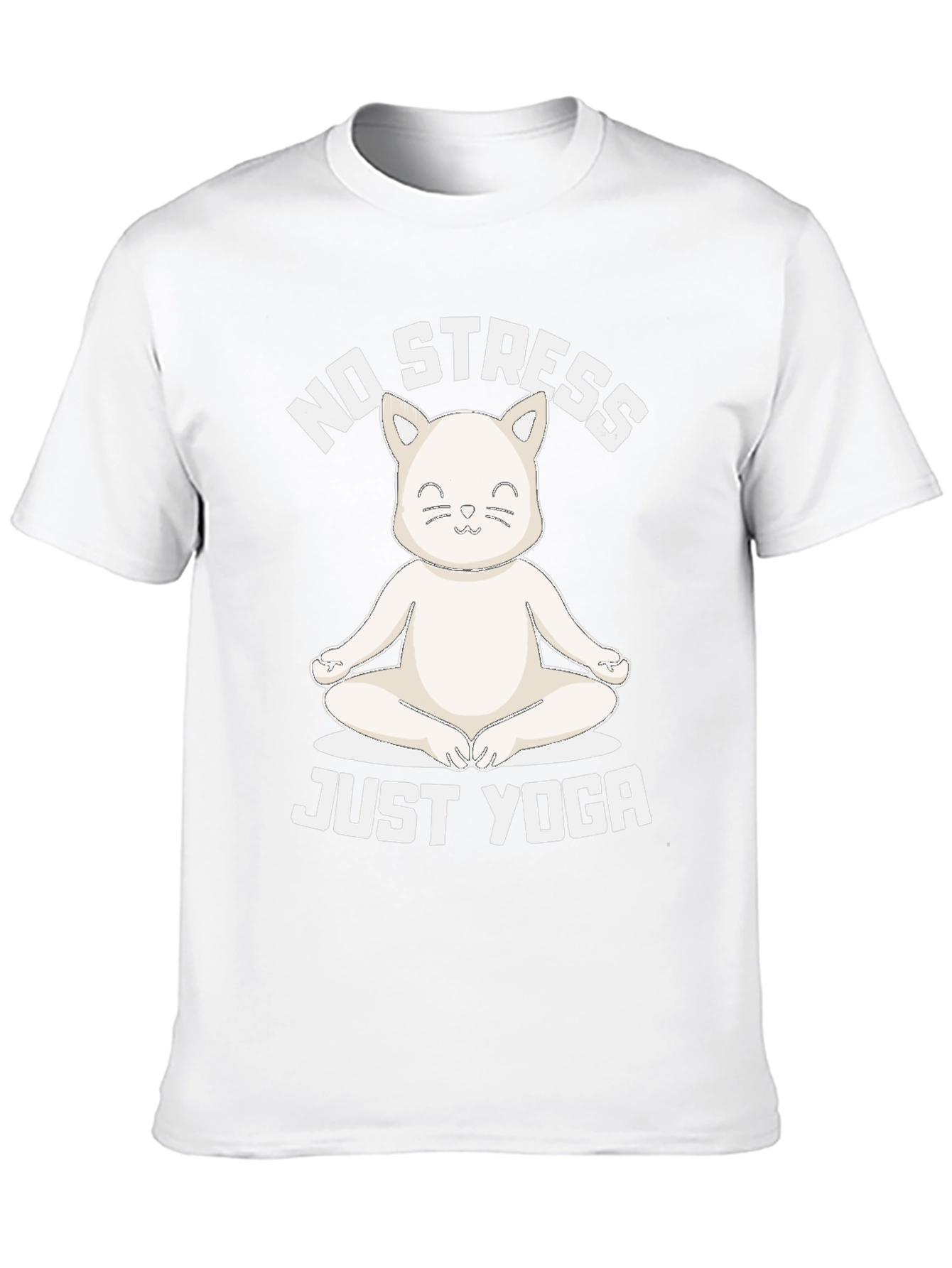 No Stress Just Yoga Cat T-Shirt