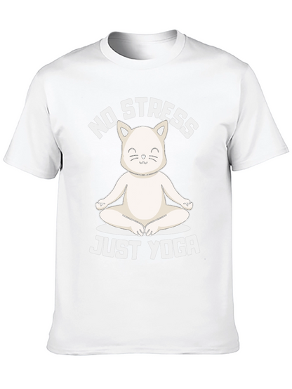 No Stress Just Yoga Cat T-Shirt