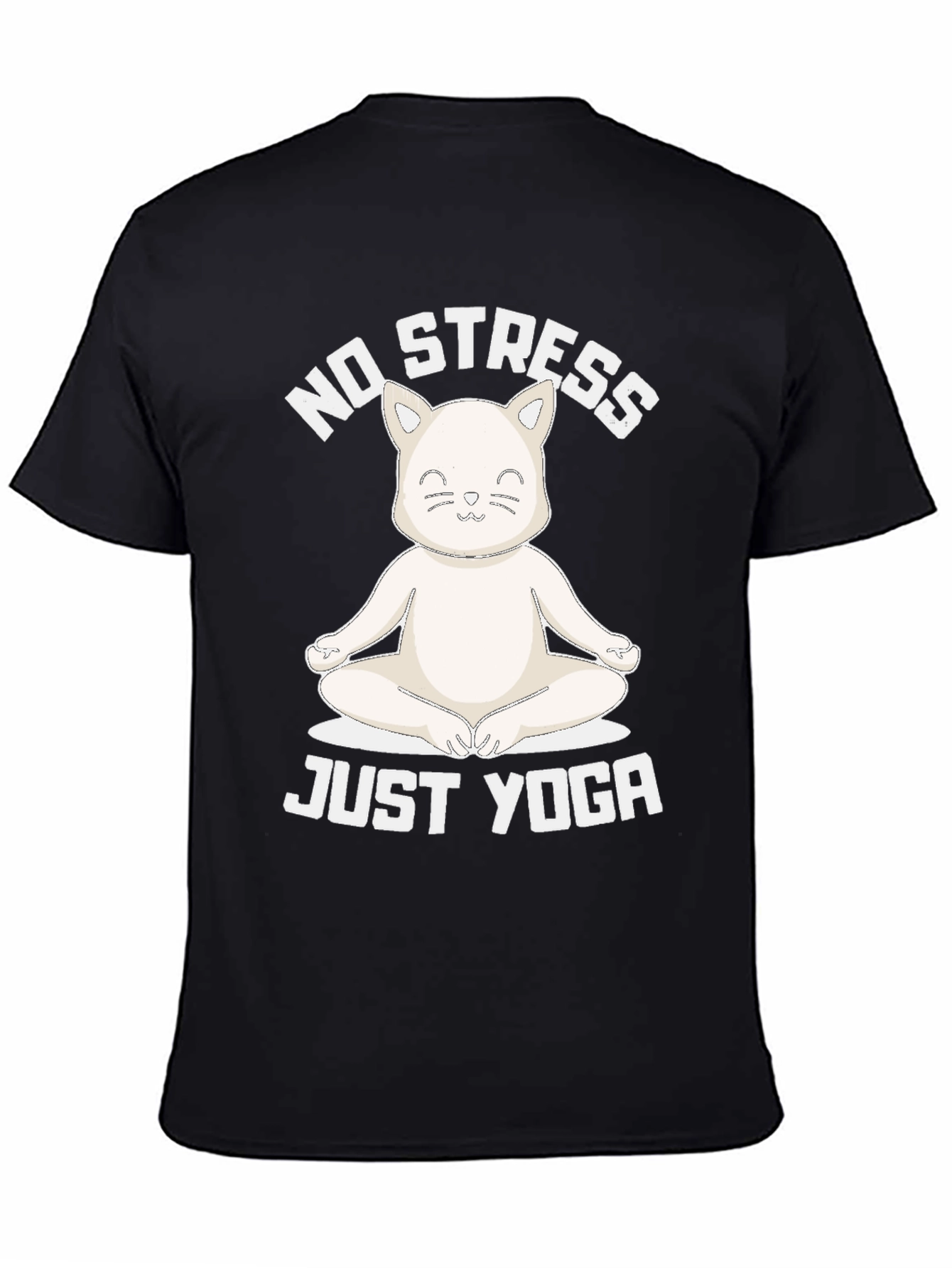 No Stress Just Yoga Cat T-Shirt