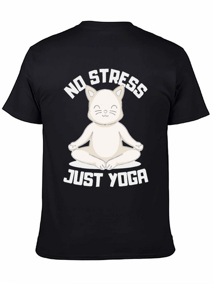 No Stress Just Yoga Cat T-Shirt
