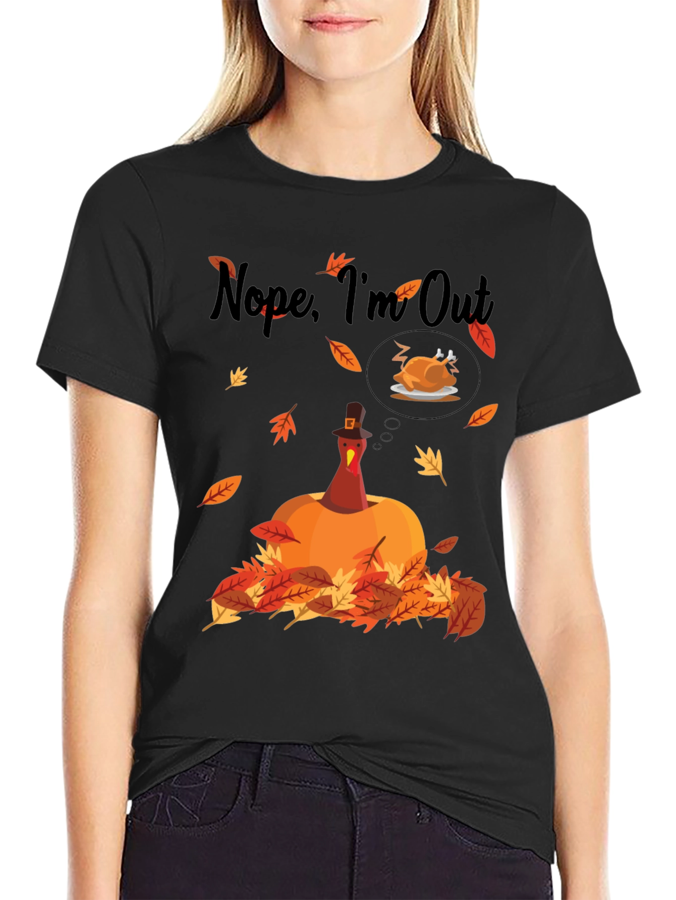 Nope Im Out Thanksgiving T-Shirt