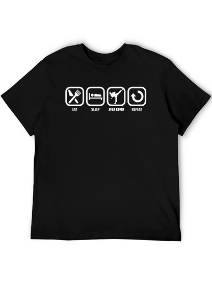 Eat Sleep Judo Repeat T-Shirt - Martial Arts Gift