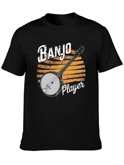 Banjo Player Graphic T-Shirt - Music Lover Tee