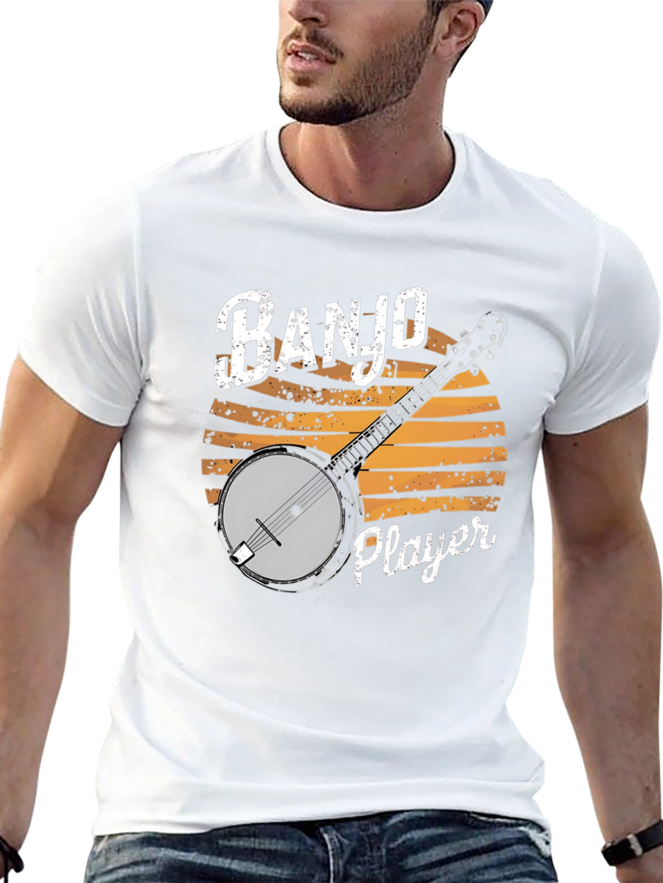 Banjo Player Graphic T-Shirt - Music Lover Tee