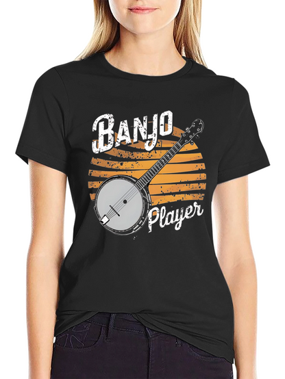 Banjo Player Graphic T-Shirt - Music Lover Tee