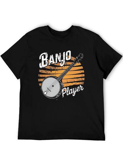 Banjo Player Graphic T-Shirt - Music Lover Tee