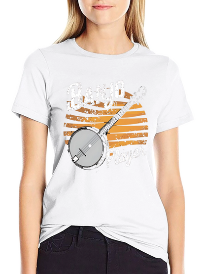 Banjo Player Graphic T-Shirt - Music Lover Tee
