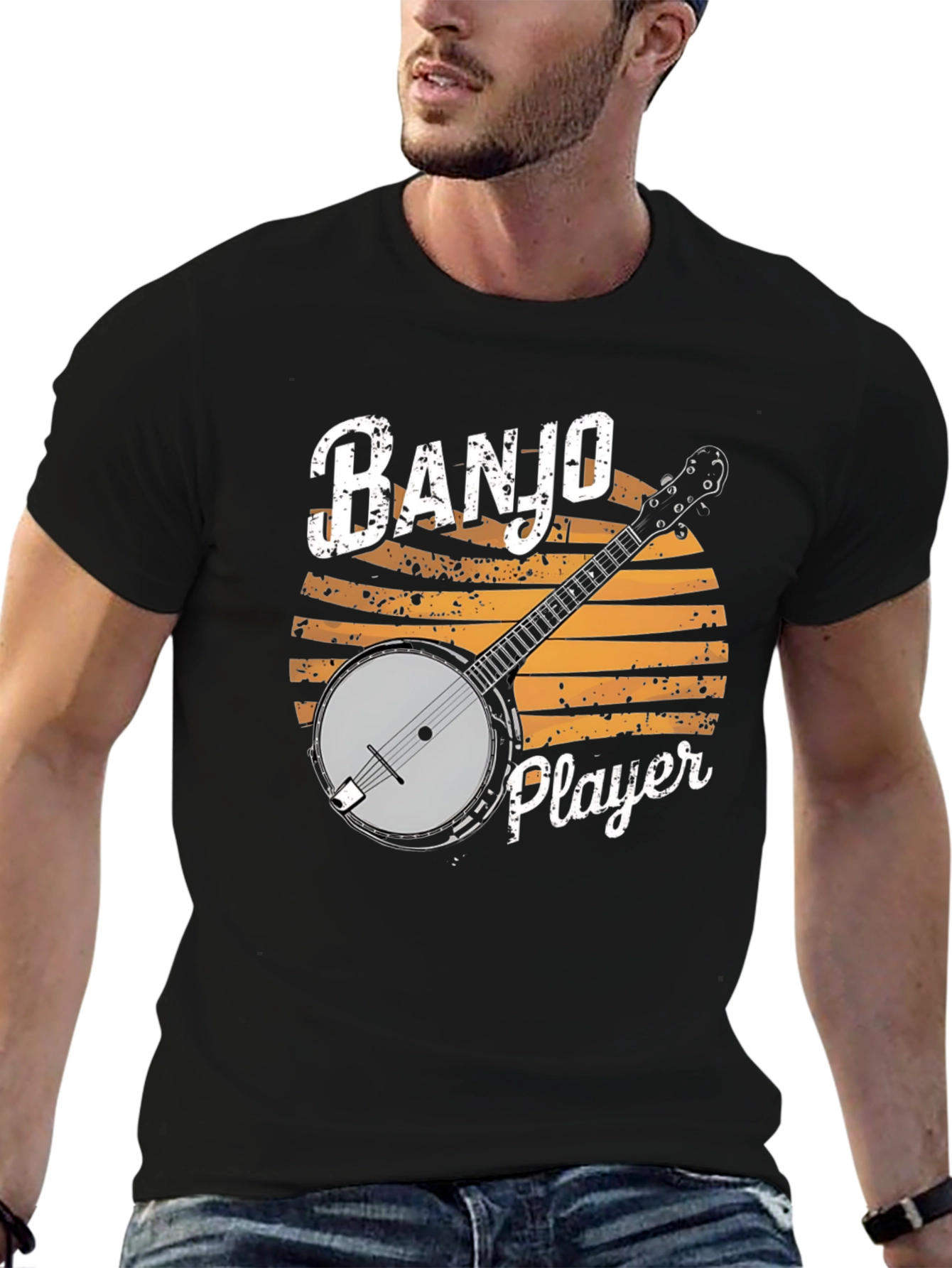 Banjo Player Graphic T-Shirt - Music Lover Tee