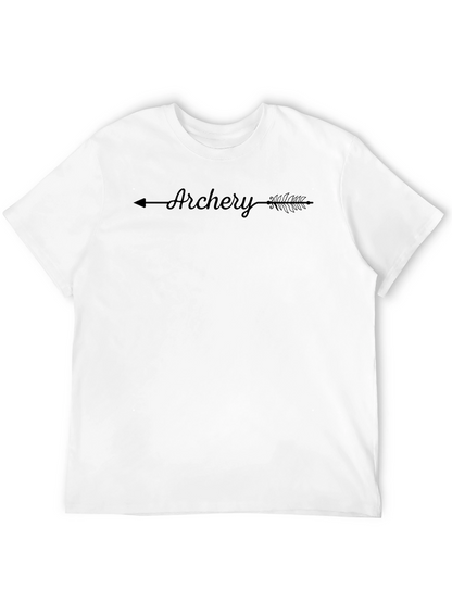 Archery Arrow Design Black T-Shirt