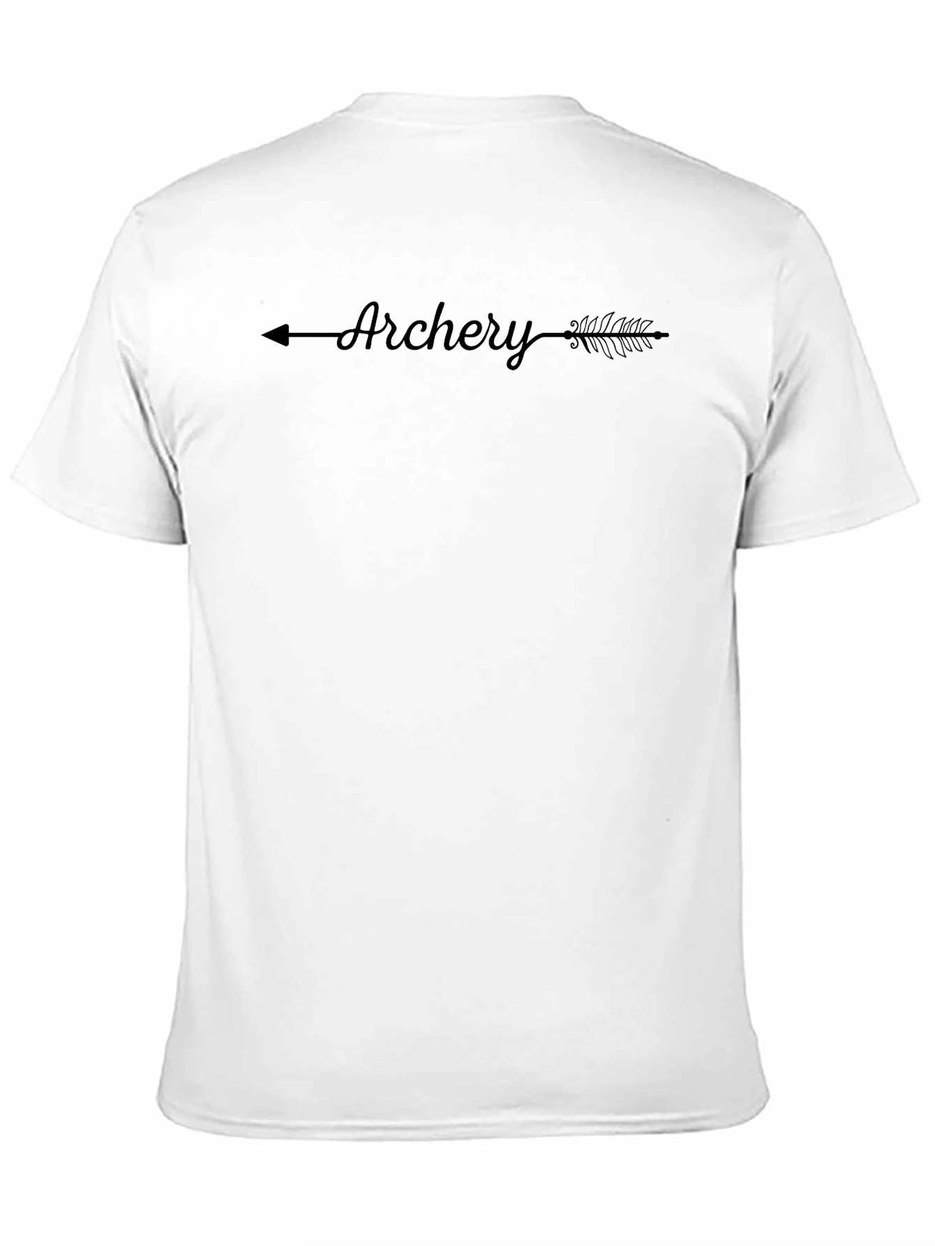 Archery Arrow Design Black T-Shirt