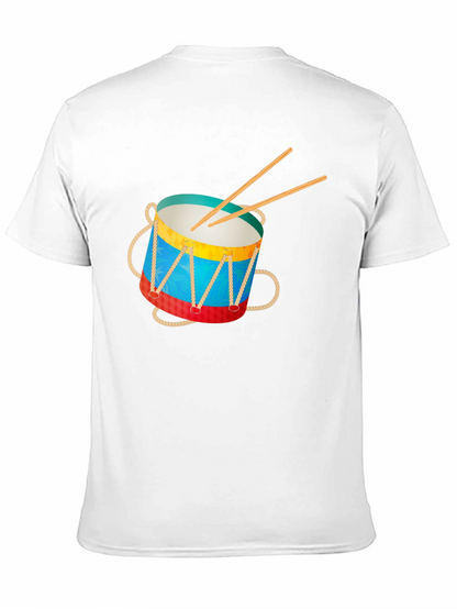 Drum Graphic Tee - Musical Instrument T-Shirt
