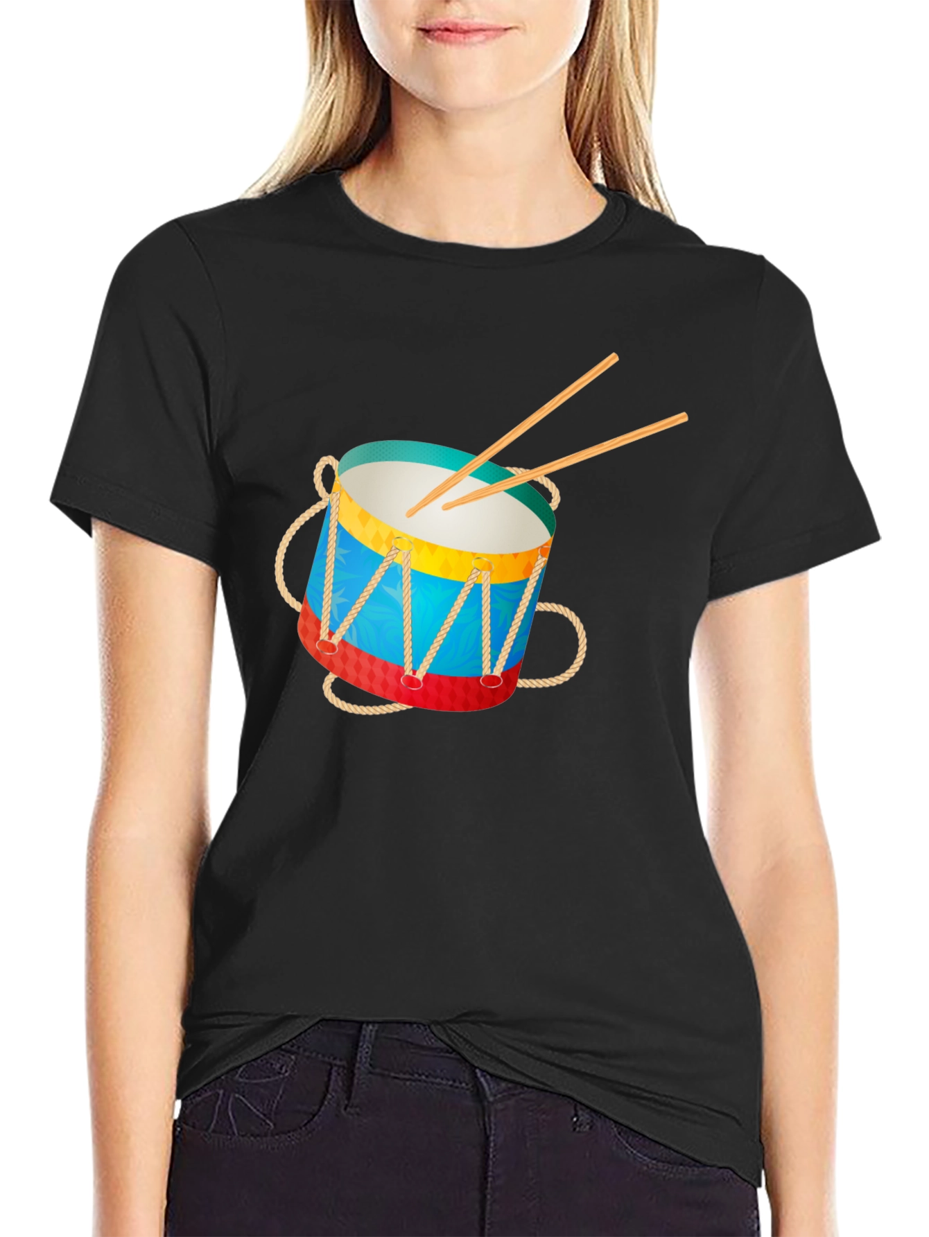Drum Graphic Tee - Musical Instrument T-Shirt