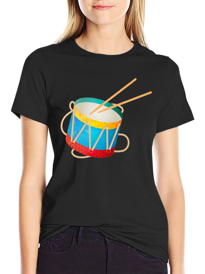 Drum Graphic Tee - Musical Instrument T-Shirt