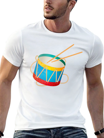 Drum Graphic Tee - Musical Instrument T-Shirt