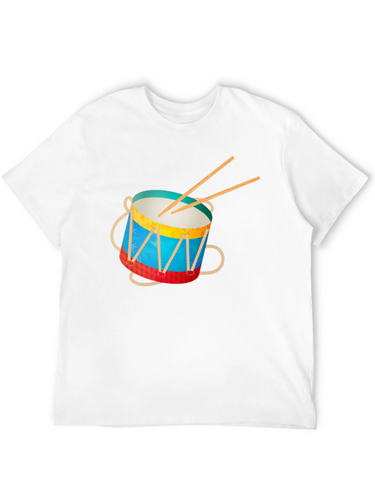 Drum Graphic Tee - Musical Instrument T-Shirt