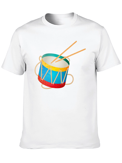 Drum Graphic Tee - Musical Instrument T-Shirt