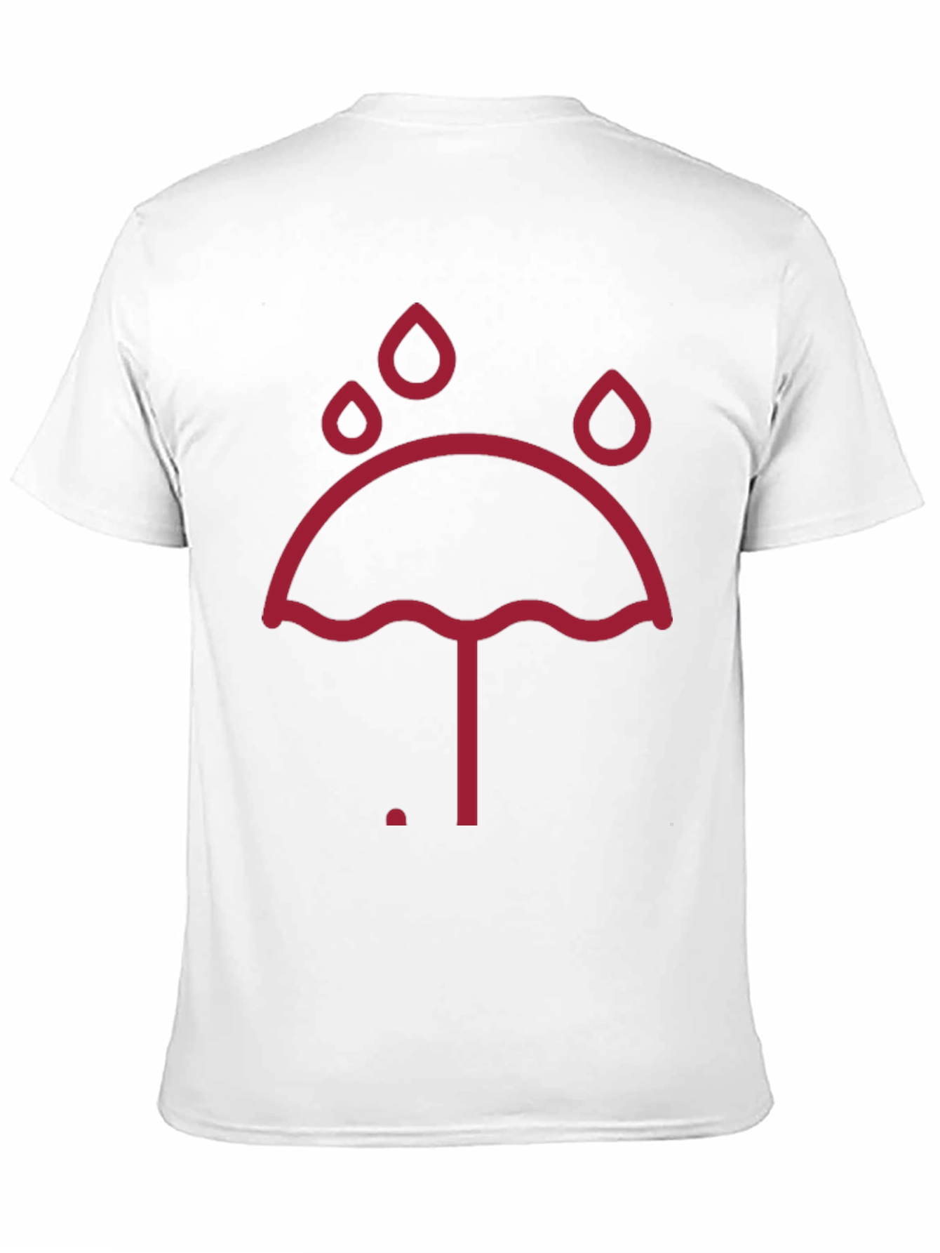 Umbrella Raindrop Graphic Tee - Unisex Black T-Shirt
