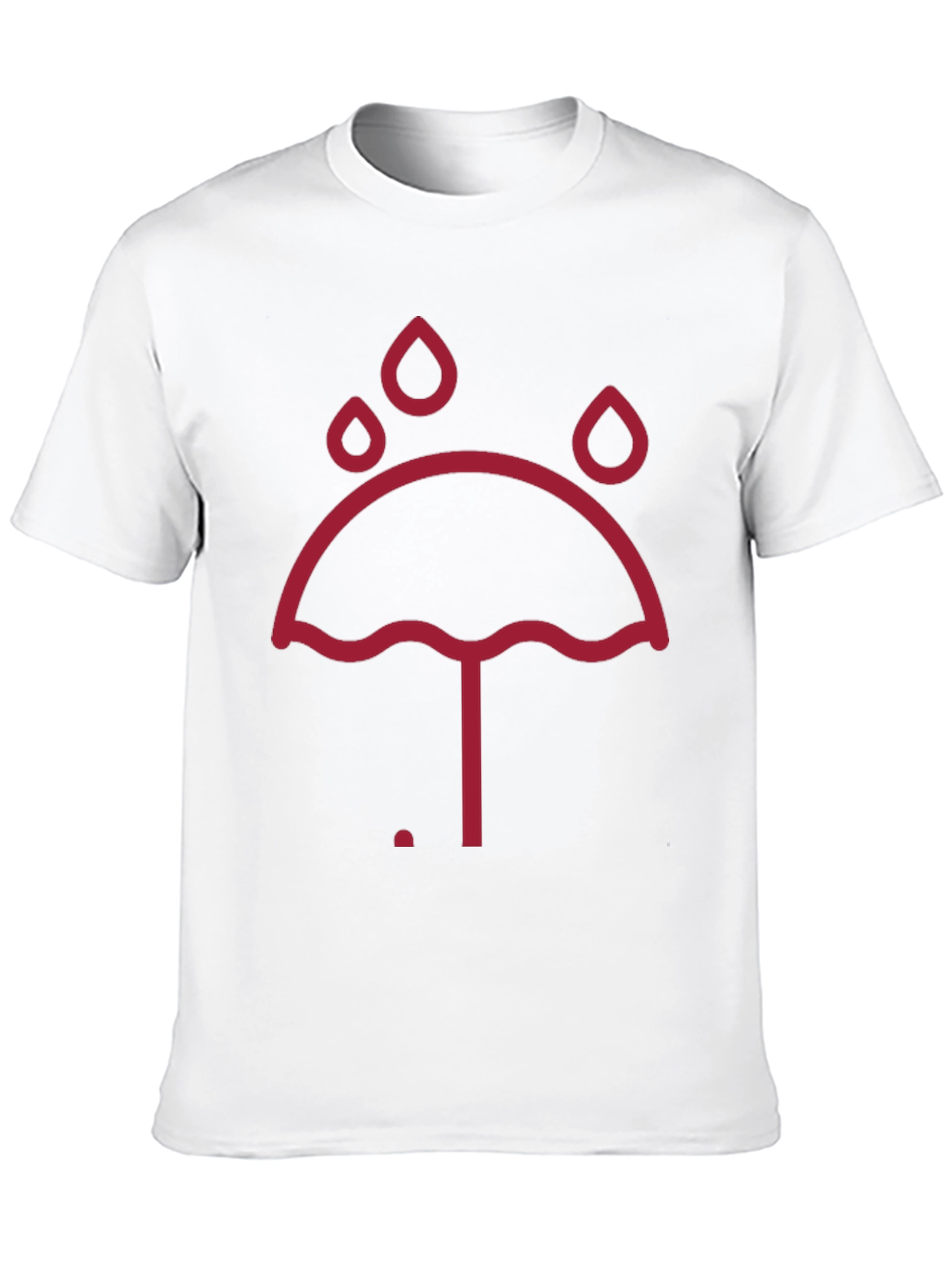 Umbrella Raindrop Graphic Tee - Unisex Black T-Shirt