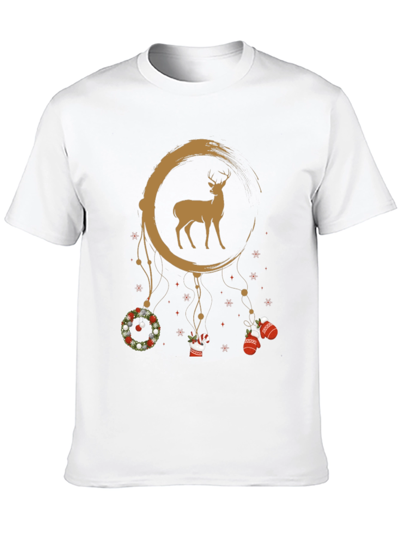 Festive Deer Dreamcatcher Graphic Tee