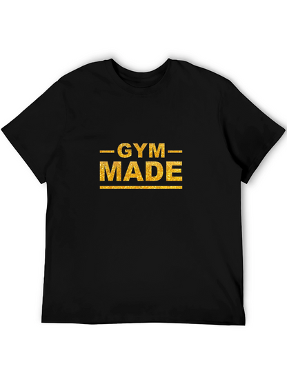 Gym Made Black T-Shirt Fitness Apparel