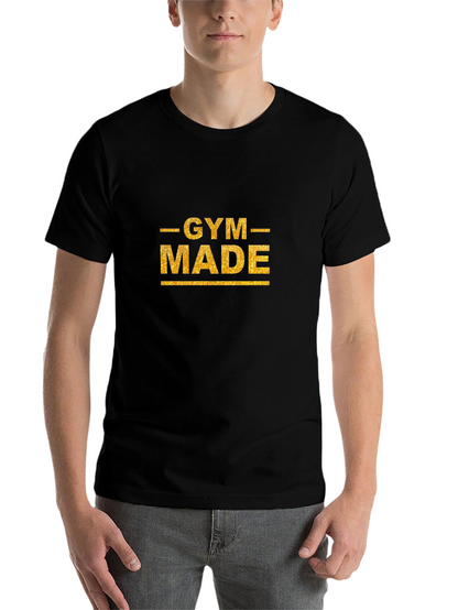 Gym Made Black T-Shirt Fitness Apparel