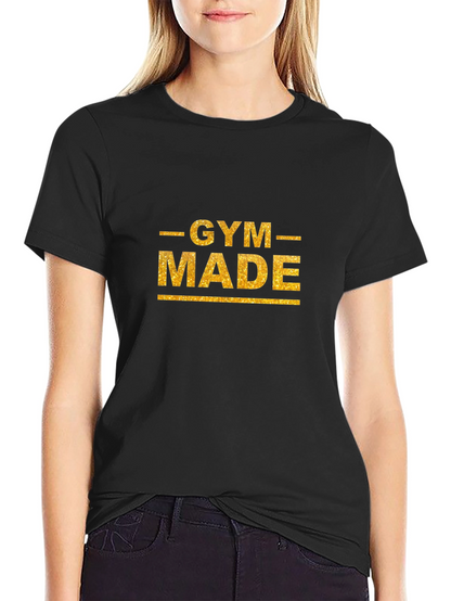 Gym Made Black T-Shirt Fitness Apparel