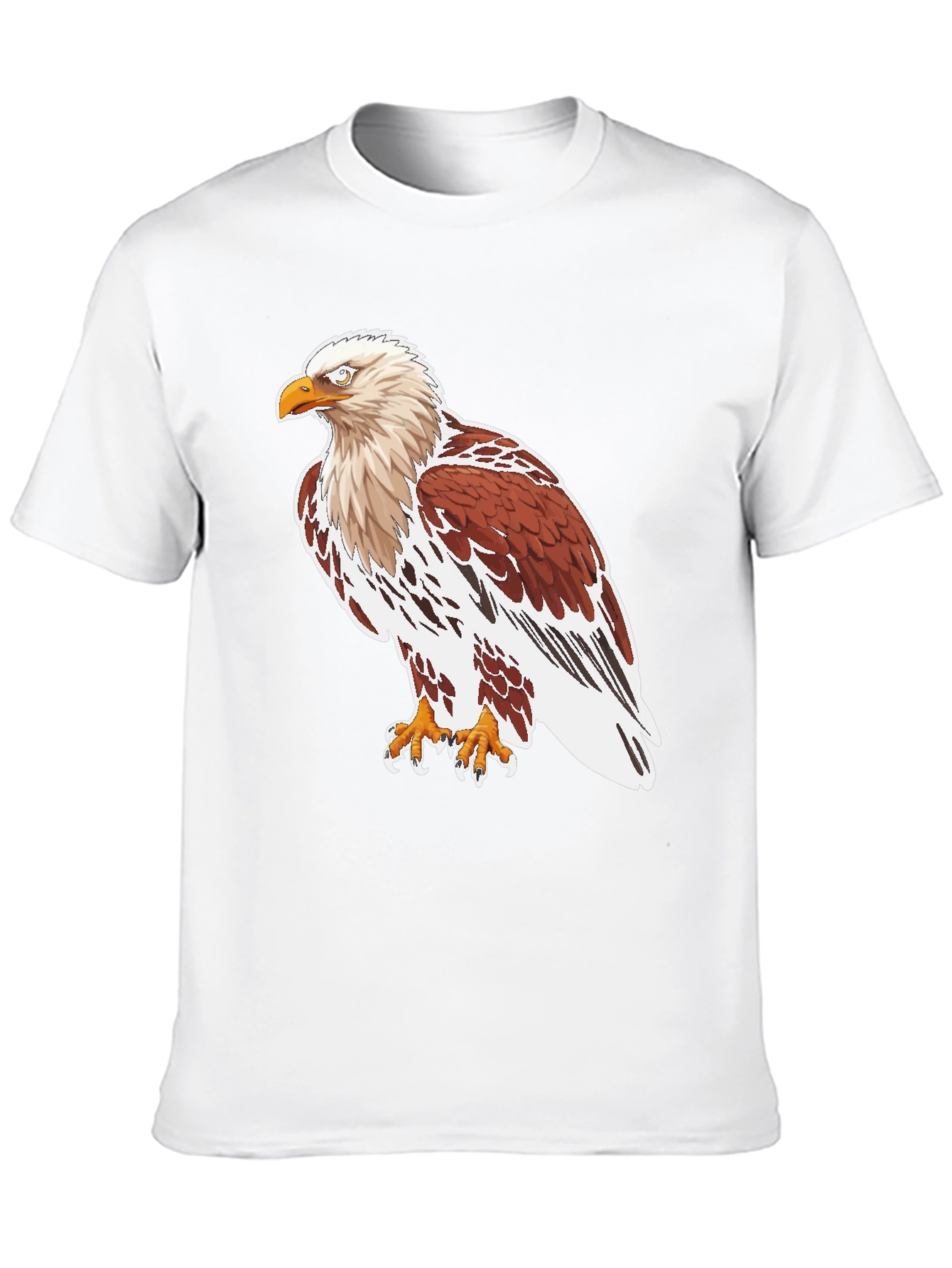 Eagle Graphic Tee - Black Cotton T-Shirt