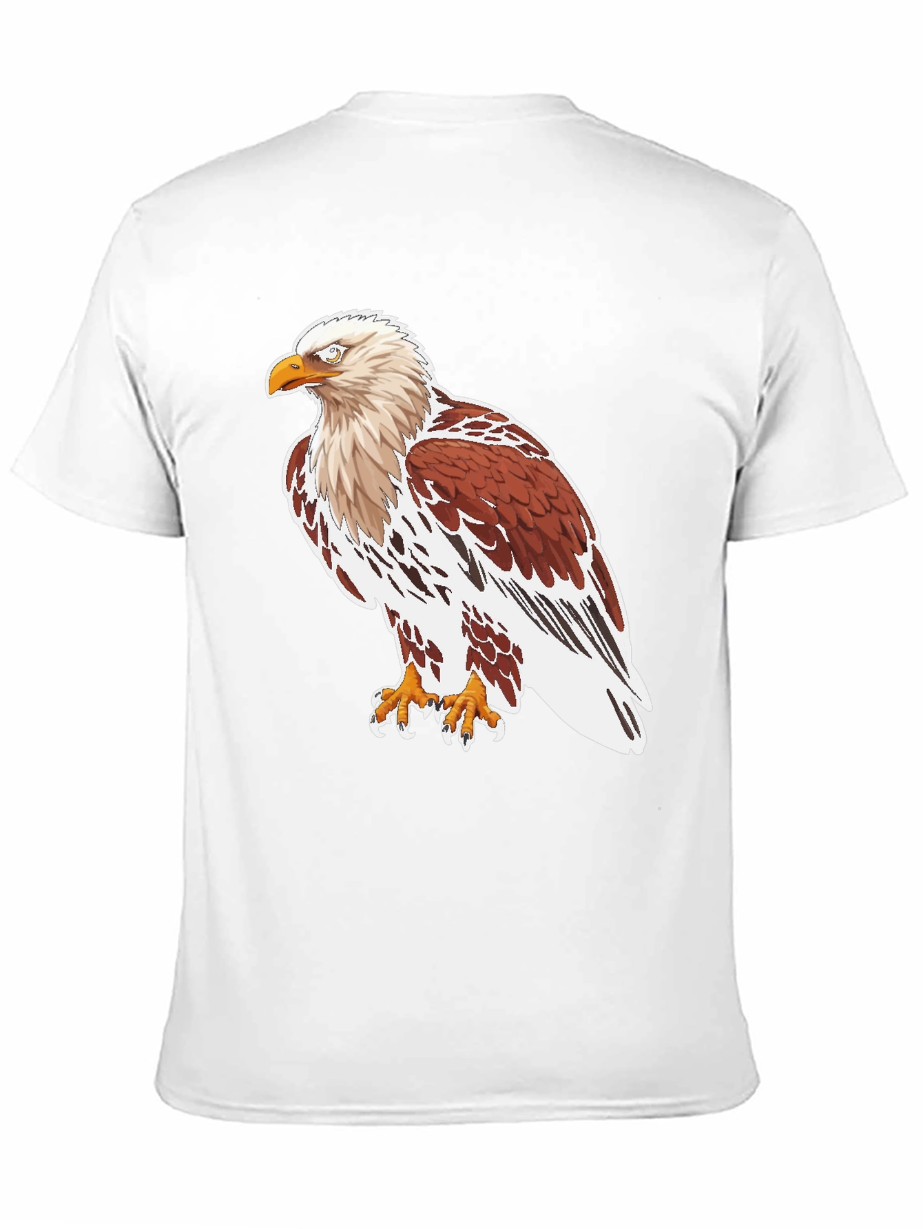 Eagle Graphic Tee - Black Cotton T-Shirt