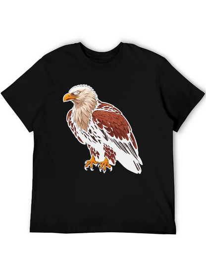 Eagle Graphic Tee - Black Cotton T-Shirt
