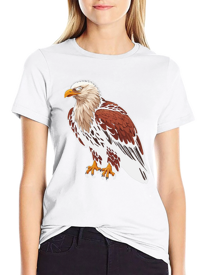 Eagle Graphic Tee - Black Cotton T-Shirt