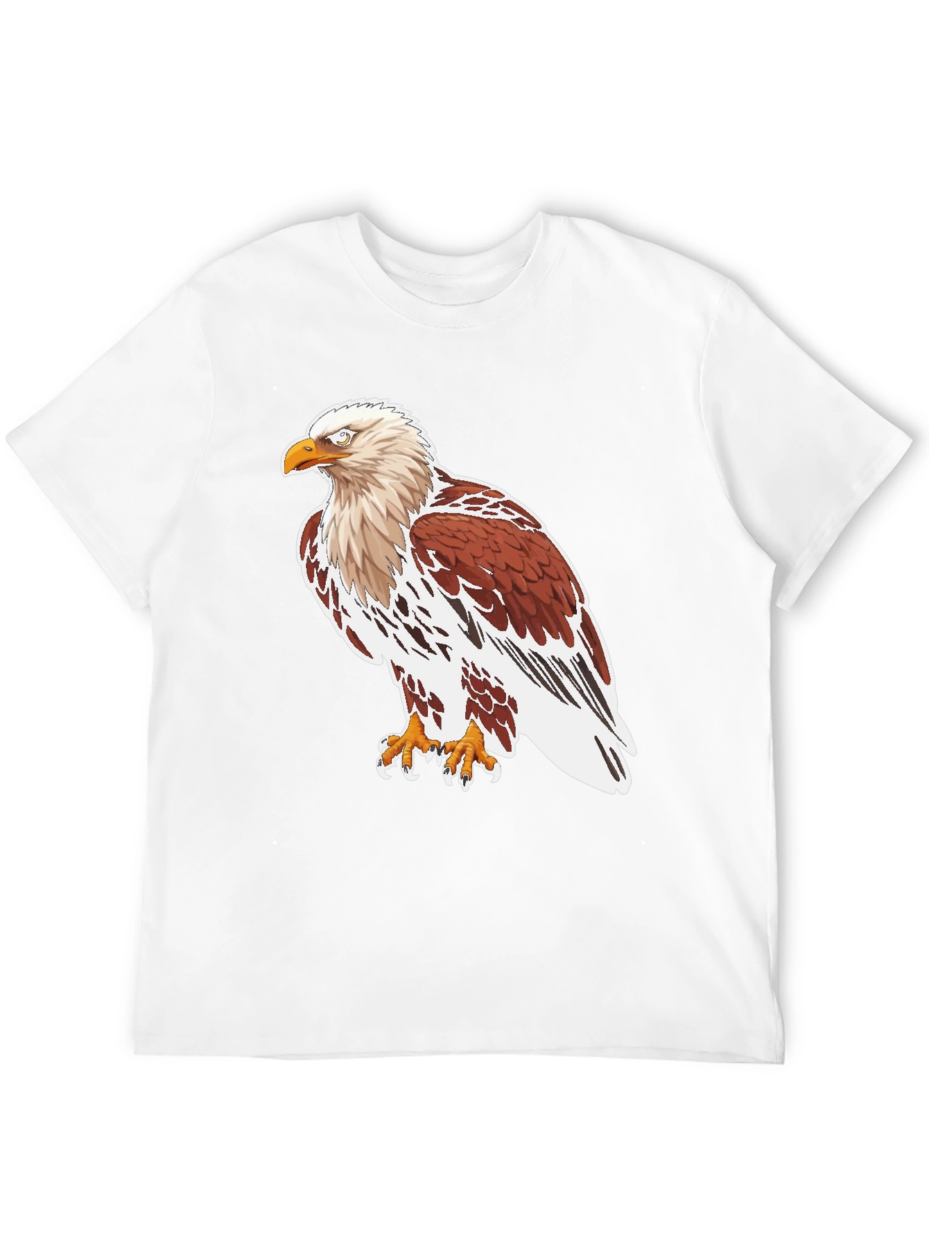 Eagle Graphic Tee - Black Cotton T-Shirt