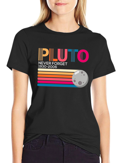 Retro Pluto Never Forget Graphic Tee