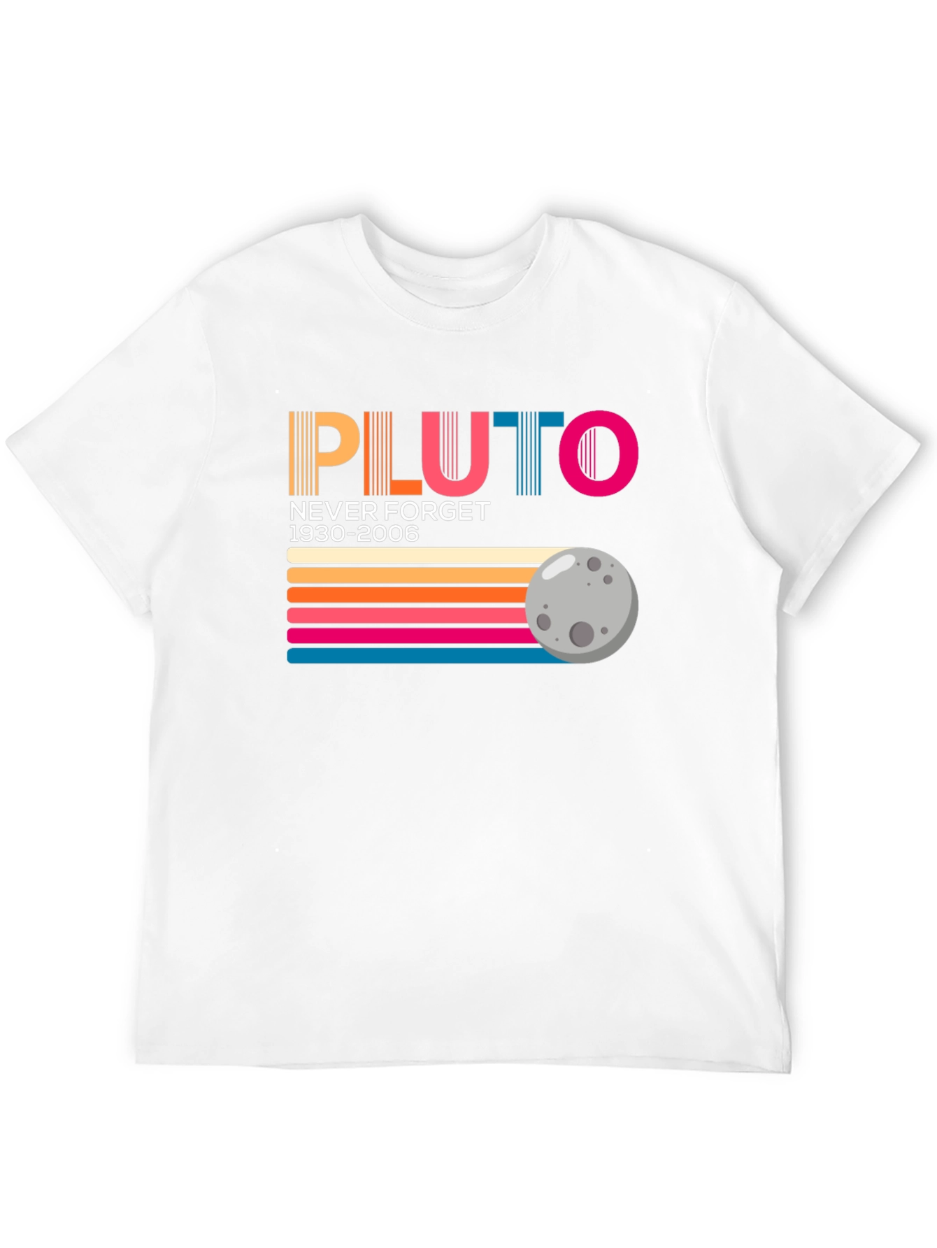 Retro Pluto Never Forget Graphic Tee