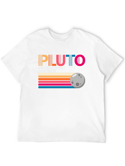 Retro Pluto Never Forget Graphic Tee
