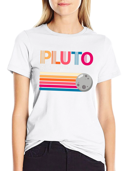 Retro Pluto Never Forget Graphic Tee