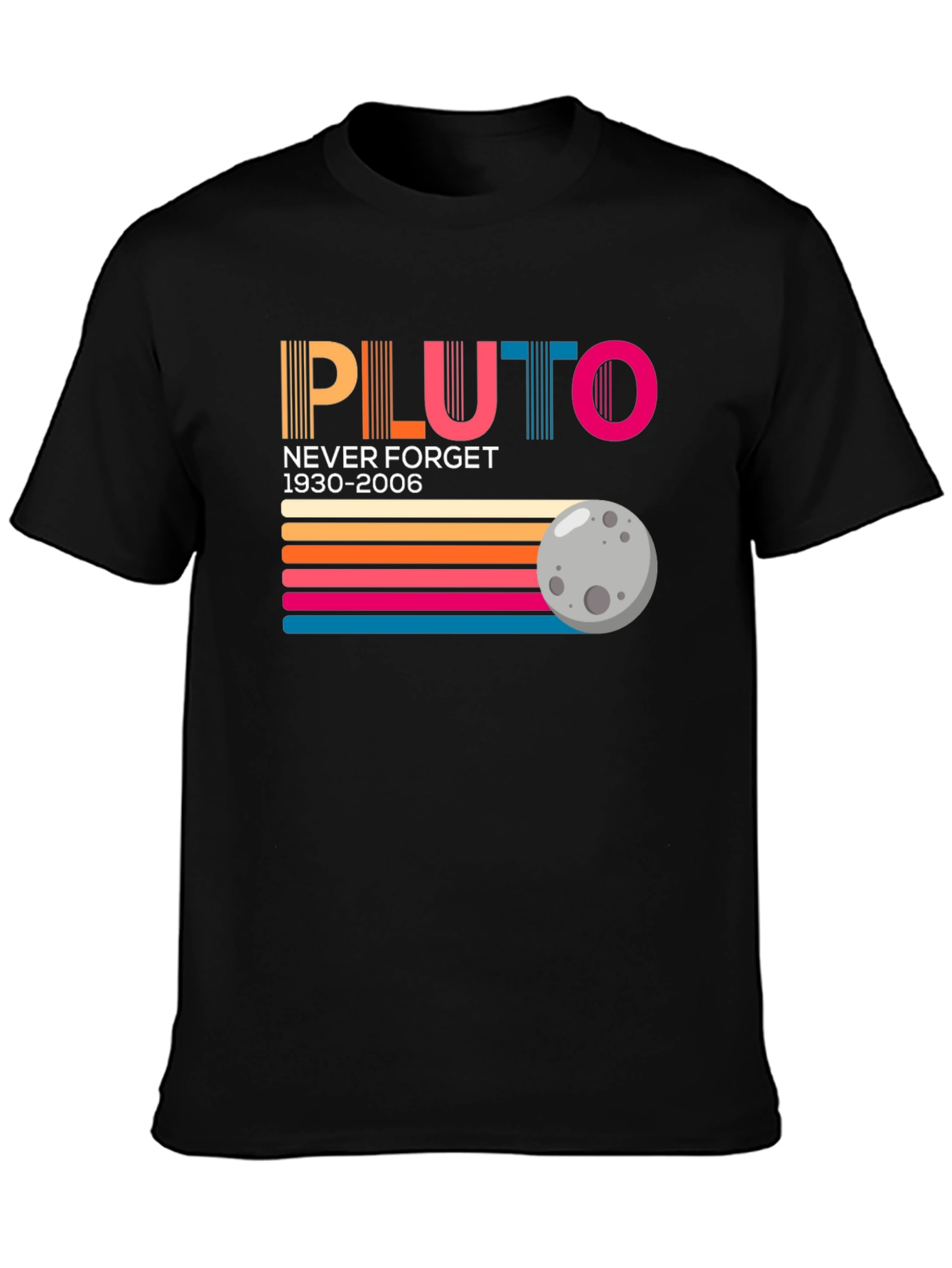 Retro Pluto Never Forget Graphic Tee