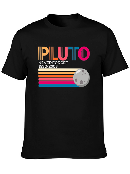 Retro Pluto Never Forget Graphic Tee